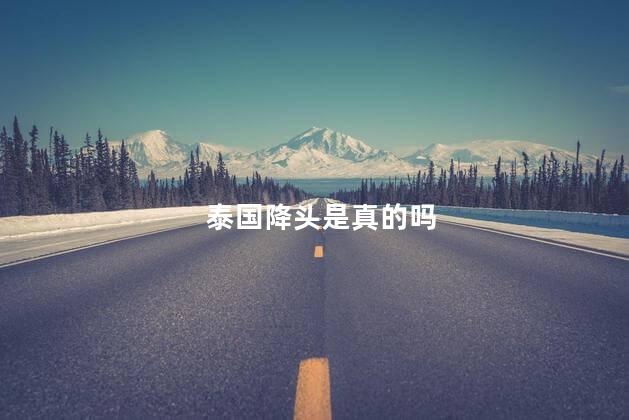 泰国降头是真的吗