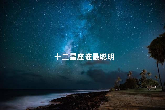 十二星座谁最聪明