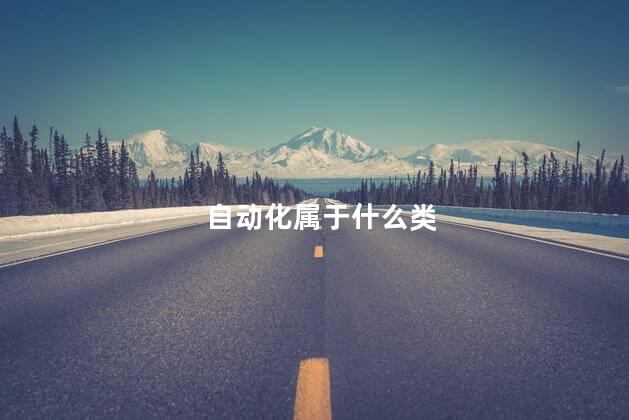 自动化属于什么类
