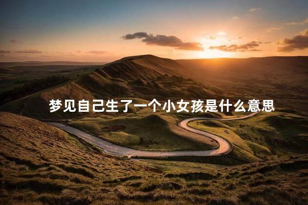 梦见自己生了一个小女孩是什么意思