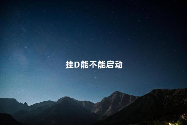 挂D能不能启动