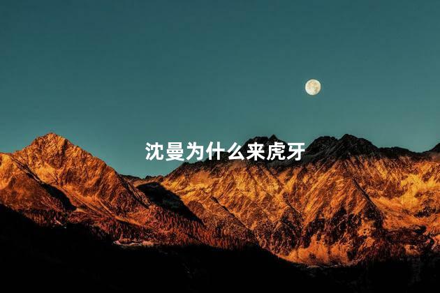 沈曼为什么来虎牙