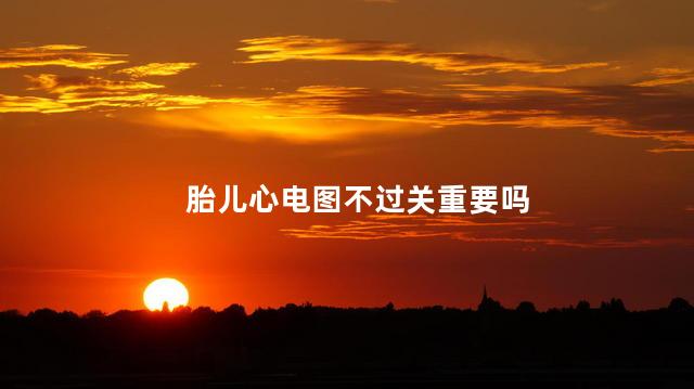 胎儿心电图不过关重要吗