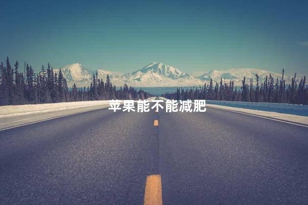 苹果能不能减肥