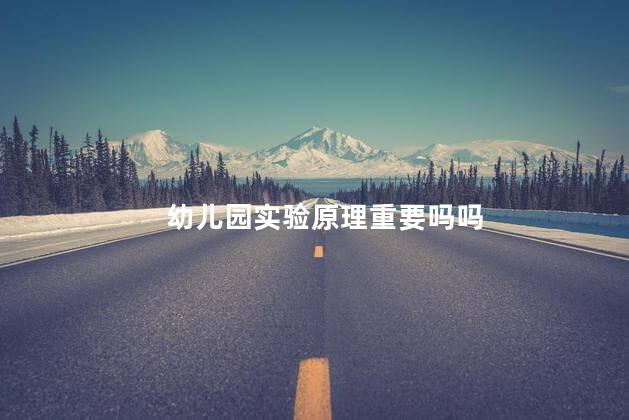 幼儿园实验原理重要吗吗