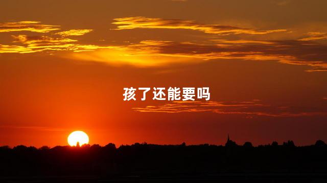孩了还能要吗