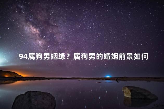 94属狗男姻缘？属狗男的婚姻前景如何