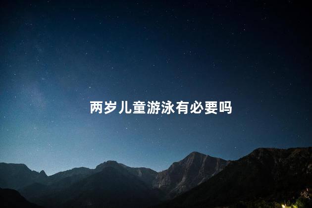 两岁儿童游泳有必要吗