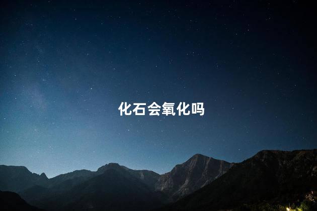 化石会氧化吗，化石会被氧化吗