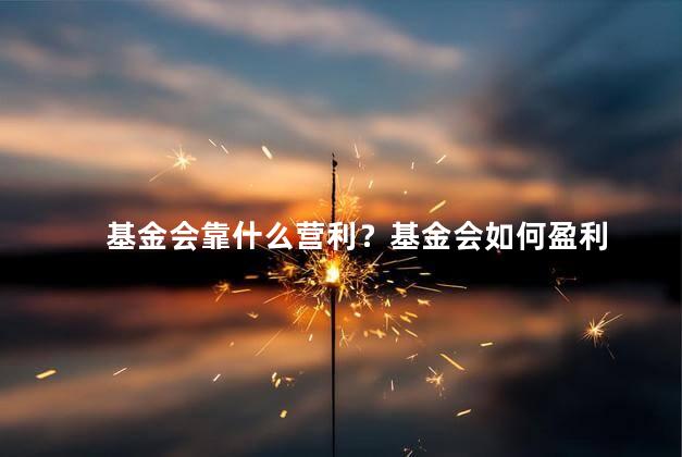 基金会靠什么营利？基金会如何盈利