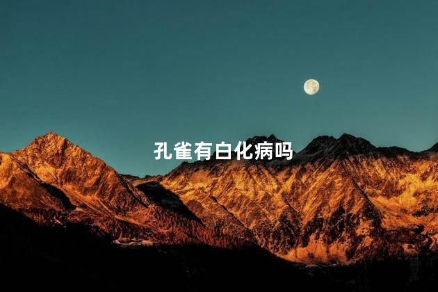 孔雀有白化病吗