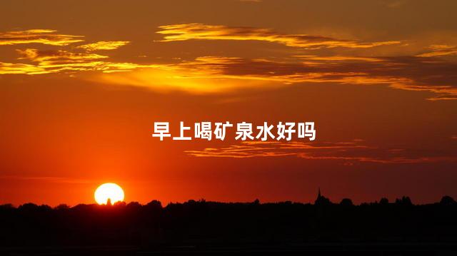 早上喝矿泉水好吗，早上喝矿泉水好还是白开水好