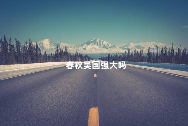 春秋吴国强大吗，春秋吴国强不强