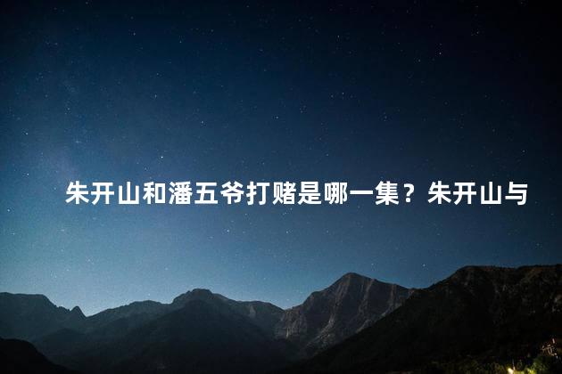 朱开山和潘五爷打赌是哪一集？朱开山与潘五爷索赌，重赛集编号揭秘