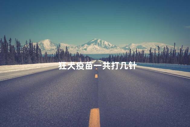 狂犬疫苗一共打几针