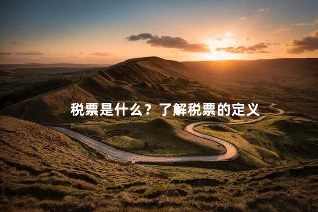 税票是什么？了解税票的定义