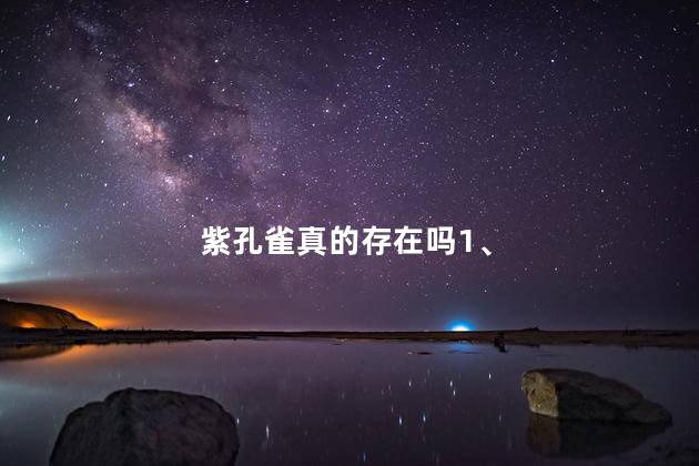 紫孔雀真的存在吗