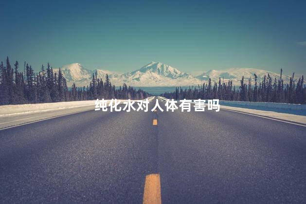 纯化水对人体有害吗