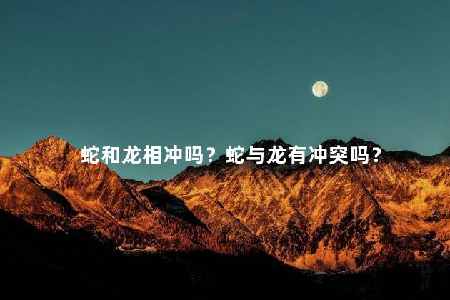蛇和龙相冲吗？蛇与龙有冲突吗？