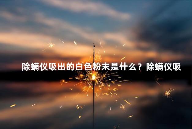 除螨仪吸出的白色粉末是什么？除螨仪吸出的白色粉末是什么？揭秘除螨仪白色粉末的组成