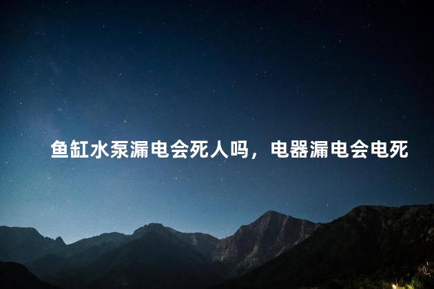 鱼缸水泵漏电会死人吗，电器漏电会电死人吗